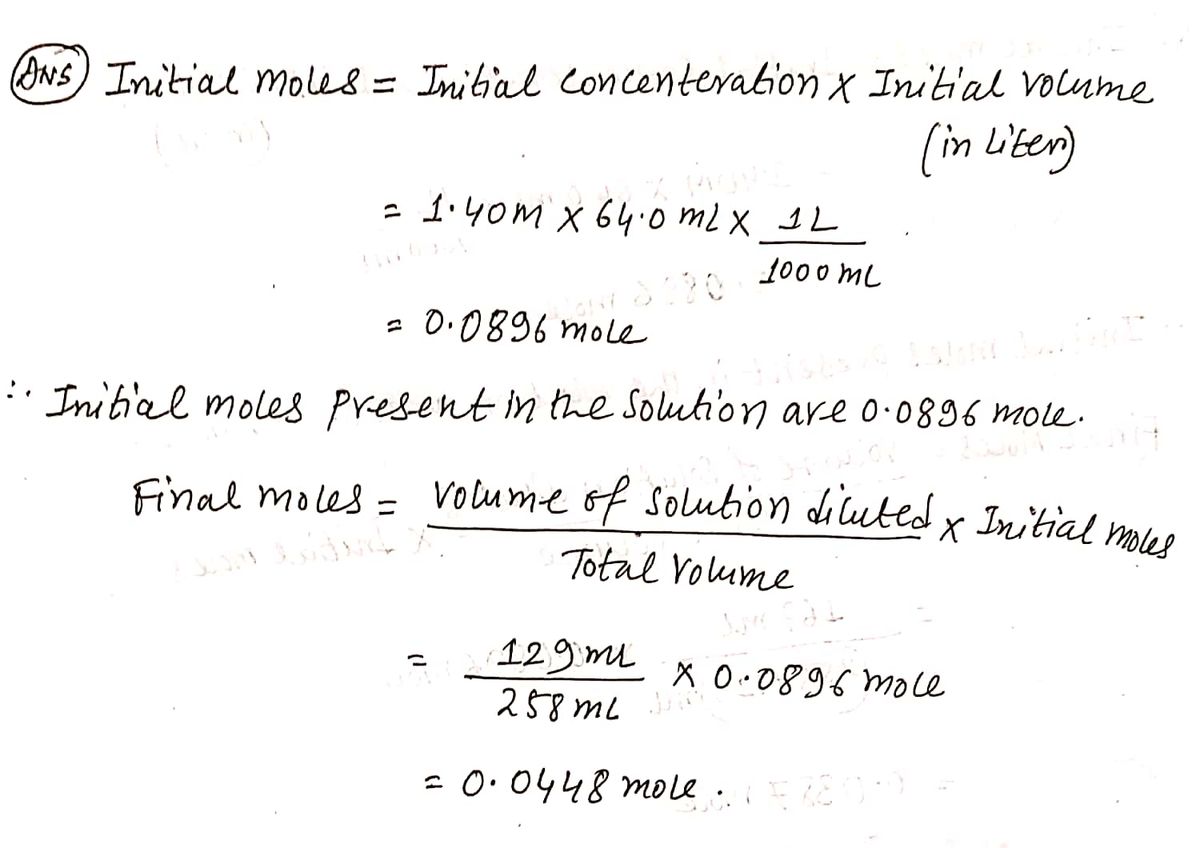 Chemistry homework question answer, step 1, image 1